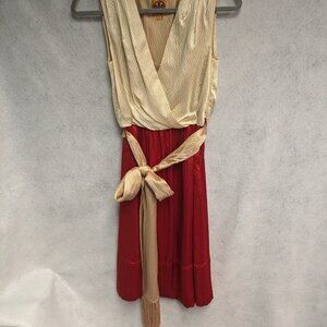 Women's Red and While Tory Burch Dress Size 0